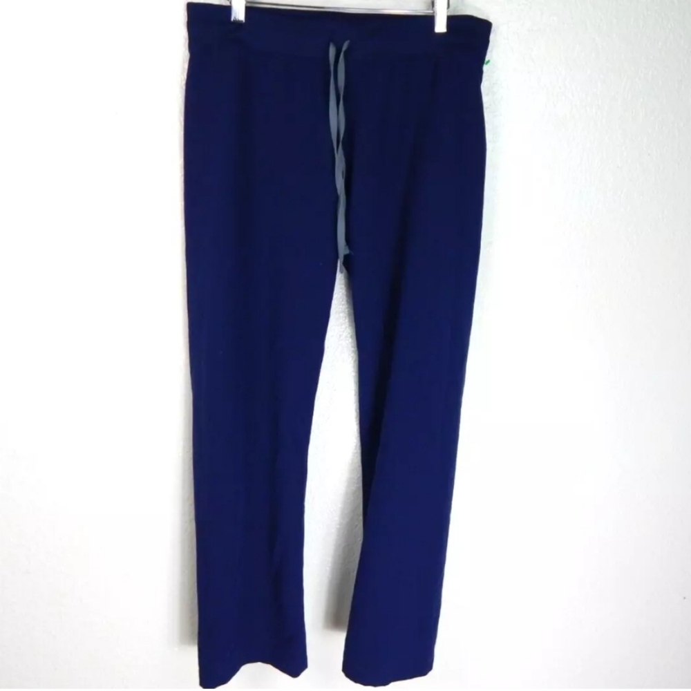 Figs Women's Navy Blue Scrub Pants with Drawstring